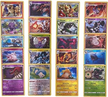 10 losowe karty Reverse holo Pokemon TCG oryginały