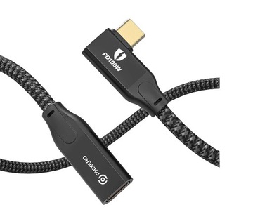 Przedłużacz USB-C 3.2 20Gb/s Thunderbolt 3, 0,5m.
