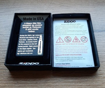 Nowa zapalniczka Zippo USA Stopping Bullet