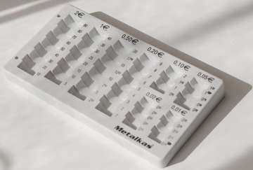 Wkład na bilon euro rolkowo-liczący Metalkas WRE3