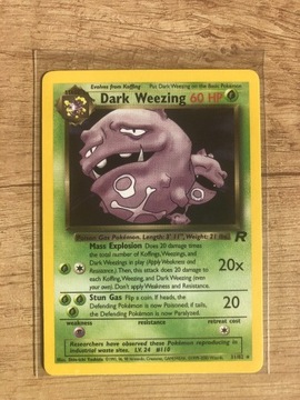 Karta pokemon oryginalna Dark weezing 31/82 TR