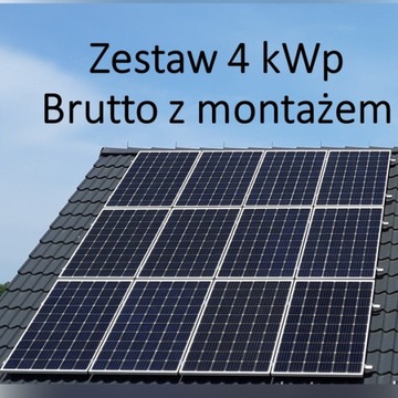 Fotowoltaika Zestaw 4 kW z MONTAŻEM    Panel PV