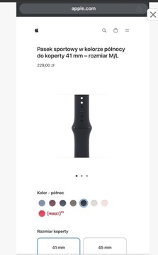 Opaska apple watch sport band 41mm