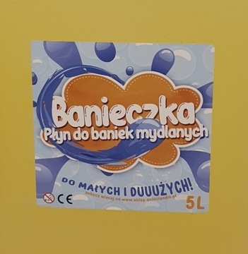 Polski płyn do baniek dla animatorów Banieczka 5l