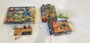 3 x Lego Nexo Knights, Herofactory, Star Wars
