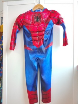 Strój spider Man z maską 116 cm