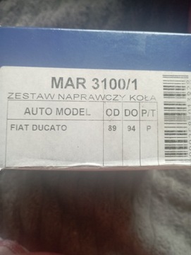 Fiat Ducato zestaw naprawczy koła MAR 3100