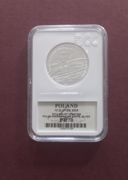 10 zł Polskie Państwo Podziemne 2009 r PR70