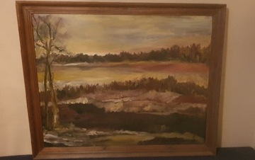Obraz olejny - pejzaż - natura - 100x80cm