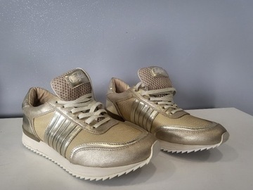 buffalo złote sneakersy 37,5 buty sportowe