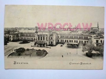 WROCŁAW Breslau dworzec kol. Central Bahnhof 1905