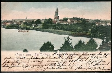 BARLINEK Gruss aus Berlinchen kościół wiatrak 1904