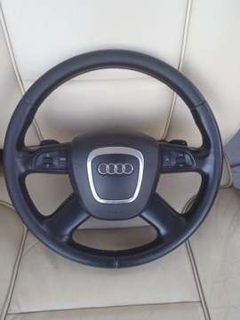 Kierownica Audi A6 C6 skóra multifunkcja, airbag