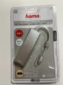 Hama Złącze HUB USB 3.1 Type-C