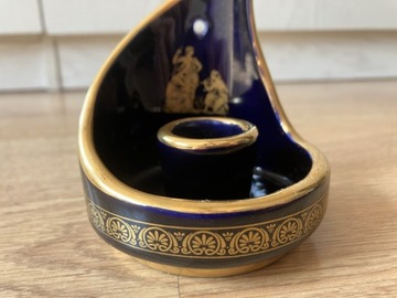 Świecznik Neofitou Keramik - Greece - 24 k złoto