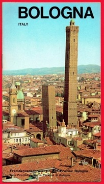 BOLONIA Włochy folder turystyczny z planem miasta 1966 rok