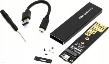 Adapter Dysku SSD NVMe M.2 PCIE na USB 3.1 Typu C