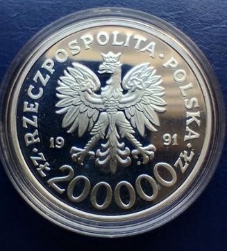 200000 zł Igrzyska Alberville 1992 1OZ Ag