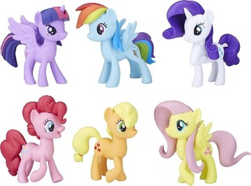6 szt My Little Pony Toys Meet the Mane Ponies