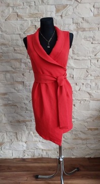 Piękna czerwona sukienka S