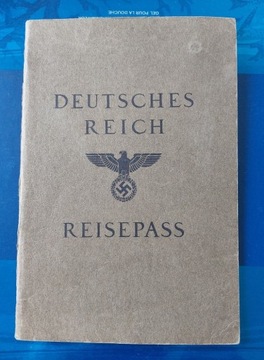 Paszport Reisepass III Rzesza WWII Wien
