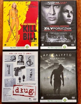 4xDVD Kill Bill, Zły Porucznik, Dług, Apocalypto