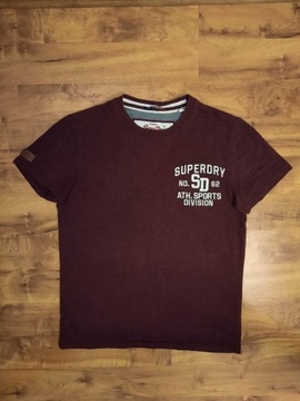 Bawełniana koszulka tshirt Superdry rozmiar L