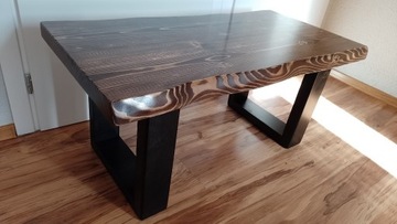 stolik kawowy rustyk z drewna  ława stół 98cm  X01