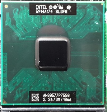Intel P7550 Core2Duo SLGF8 2,26 3M L2 1066 