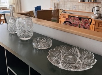 Kryształy prawdziwe zestaw wazon kryształowy