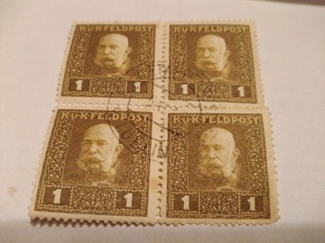 Stara Austria znaczki czwórka 