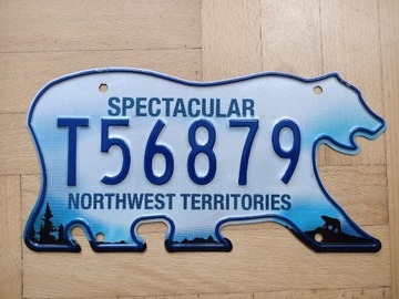Tablica Northwest Territories Kanada 