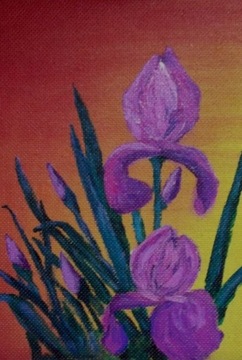 "Kwiaty"- obraz akryle