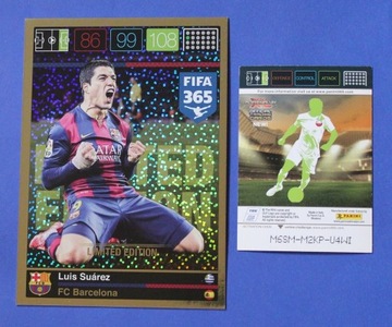 L.Suarez Panini FIFA 365 2015/2016 Limited XXL