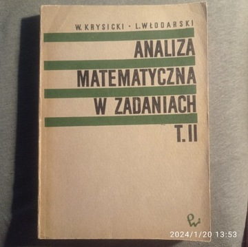 Analiza matematyczna w zadaniac Krysicki Włodarski