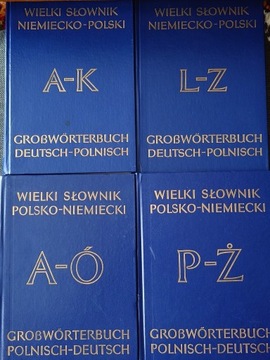 SŁOWNIK POLSKO-NIEMIECKI NIEM-POL 4 TOMY, 1979