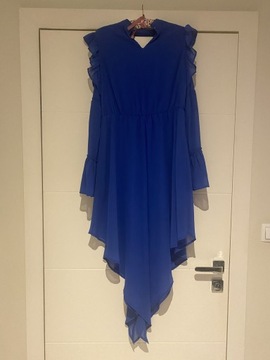 Zwiewna sukienka midi / maxi z wycięciami NA - KD