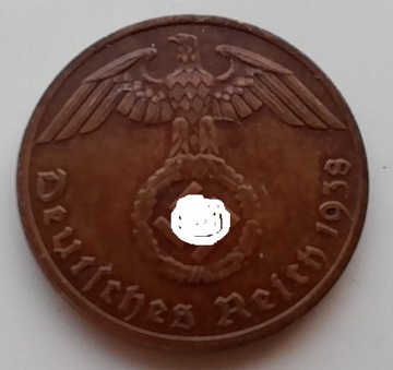 NIEMCY 1 Reichspfennig 1938 A