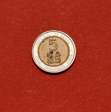 Moneta 5 szylingów 2010, Kenia