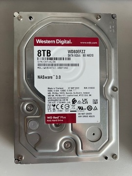 Dysk twardy WD RED PLUS WD80EFZZ 8TB SATA III GWARANCJA!