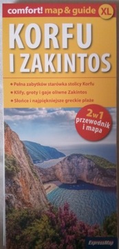 Korfu i Zakintos map guide 2w1 przewodnik mapa