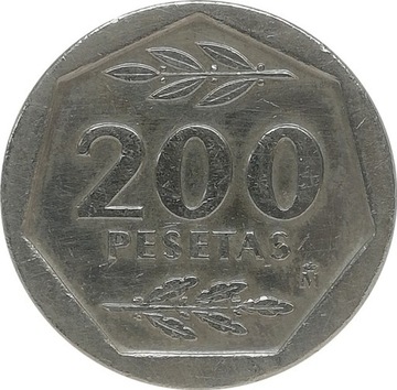 Hiszpania 200 pesetas 1987, KM#829