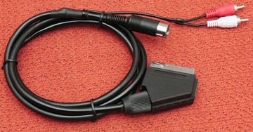 Kabel Euro Scart do Atari STe 155cm stereo