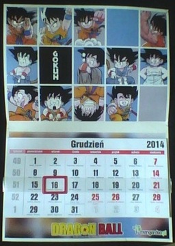 Kalendarz Dragon Ball - 2014
