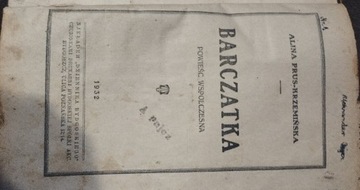 Barczatka Alina Prus Krsemińska powieść z 1932
