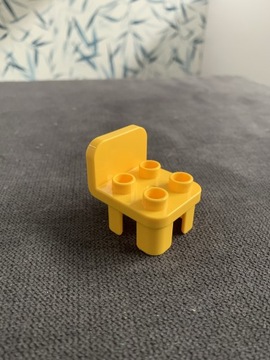 Lego duplo żółte krzesło