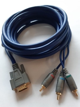 Vivanco kabel 3 x cinch RGB  an VGA 5m