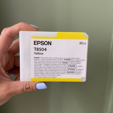 Tusz nowy epson T8504 Yellow żółty oryginalny