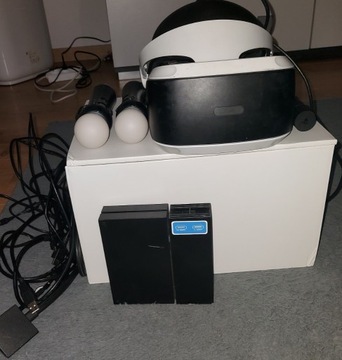 Playstation VR Cały zestaw + kontrolery
