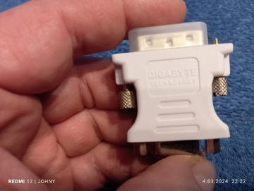 Przejściówka adapter DVI/VGA Gigabyte 